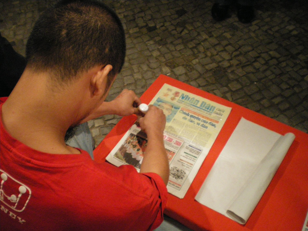 Photographic documentation of RYLLEGA Berlin (Performance by Nguyen Anh Tuan, 19 September 2008)
